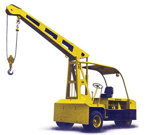 01 VEÍCULO HYSTER | MARCA: KARRY KRANE | ANO: 1973 | 5 TONELADAS — Imagem